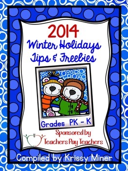 2014 Winter Holiday Tips and Freebies: PreK/K Edition