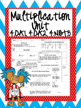 4th Grade Common Core Multiplication Mini Unit