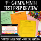 4th Grade Math Common Core Weekly Daily Review Warm Ups *B