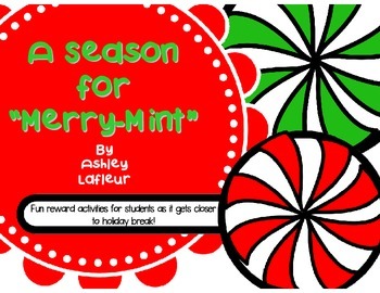 A Season for "Merry-Mint"- Christmas Reward Activities