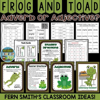 Adjective or Adverb A Frog and Toad Resource for Common Core