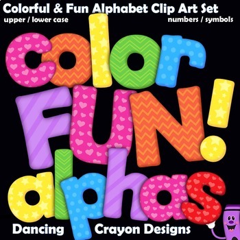 Alphabet: Color FUN! Alphabet Clip Art