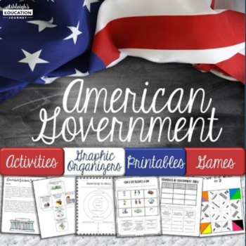 American Government Activities and Worksheets