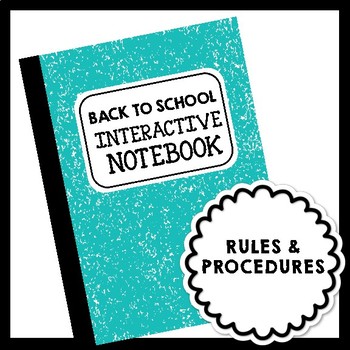 Back to School Interactive Notebook Foldables for Rules, Procedures, and More!