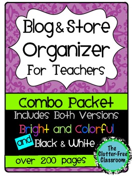 Blog & Store Organizer / Planner for Teachers (Teacherpren