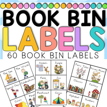 Book Bin Labels for the classroom library