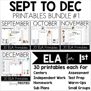 Bundle 1 - Common Core Crunch September to December - ELA 