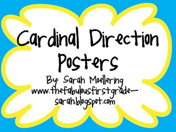 Cardinal Direction Posters Freebie