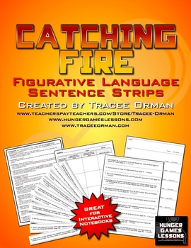 Catching Fire Free Figurative Language Sentence Strips