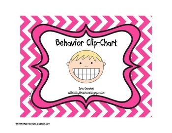 Chevron Behavior Clip-chart with Behavior Calendar