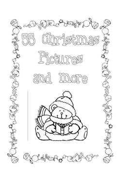 CHRISTMAS COLORING PAGES - BLACK AND WHITE - PRINTABLE - 67 PAGES ...