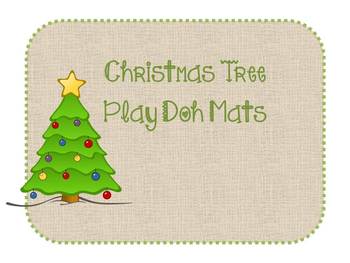 Christmas Tree PlayDoh Mat