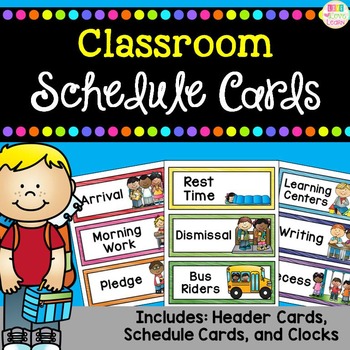 http://www.teacherspayteachers.com/Product/Classroom-Schedule-Cards-1351147