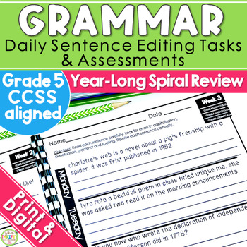 Daily Fix It (Sentence Editing) Year Long Pack - Common Co