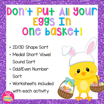 Don't Put All Your Eggs In One Basket (Spring Math and Lit