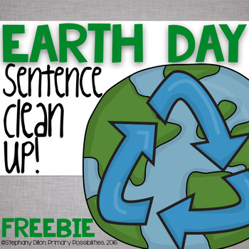 Earth Day Sentence Editing Freebie