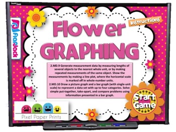 FREE Flower Graphing Smart Board Game (CCSS.2.MD.9, CCSS.2.MD.10)