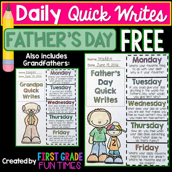 Father's Day FREEBIE ~ Quick Writes