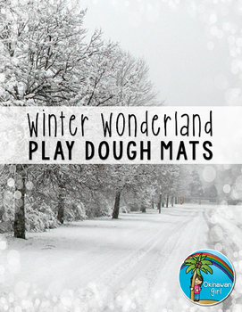 FREEBIE!  Winter Wonderland Playdough Mats