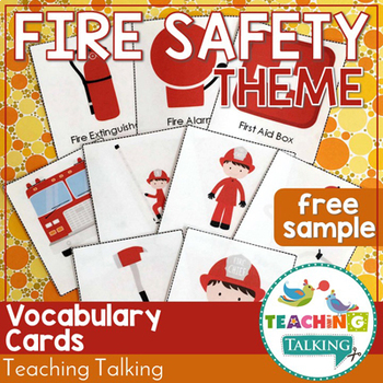 Fire Safety Vocabulary Cards (Freebie!)