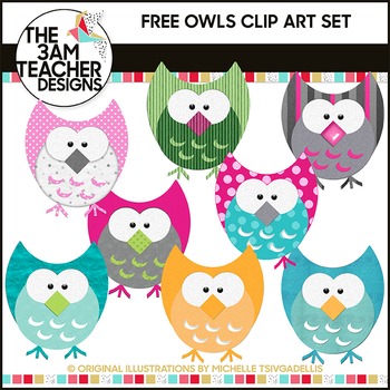 Five Little Owls: FREE Clip Art!!