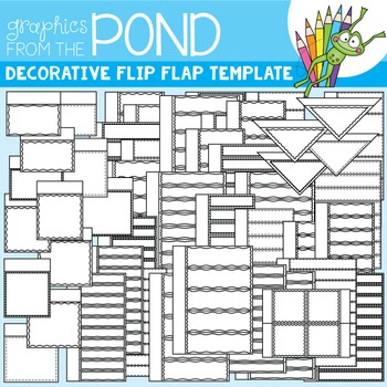 Flip Flap Template Set - Decorative - Great for Interactiv