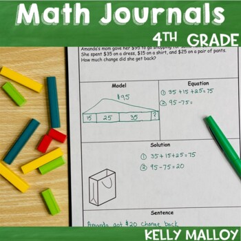Math Journal - Fourth Grade Aligned to Common Core