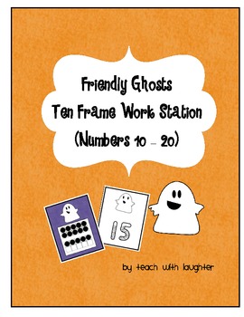 Friendly Ghosts Ten Frame Math Station {Freebie}