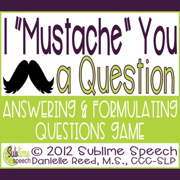 I "Mustache" You a Question: An Answering and Formulating 