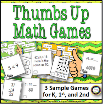 K-2 Math Games ~ Thumbs Up or Thumbs Down?