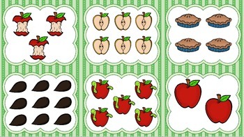 Kindergarten Apple Themed Math and Literacy Activities