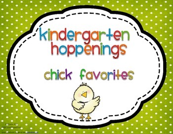 Kindergarten Hoppenings {Chicks Blog Favorites}