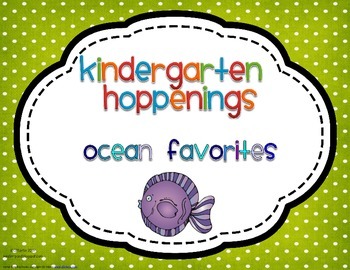 Kindergarten Hoppenings {Ocean Blog Favorites}