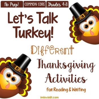 Let's Talk Turkey! A DIFFERENT Thanksgiving ELA & Reading 
