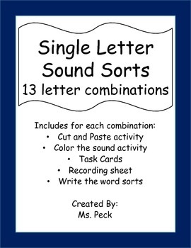 Letter Sound Sorts
