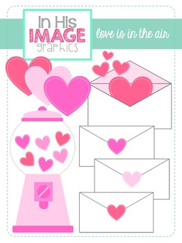 Love is in the Air {Valentine's Day Clipart}