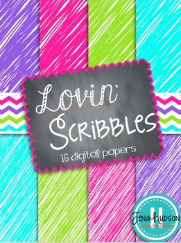 Lovin' Scribbles Digital Paper
