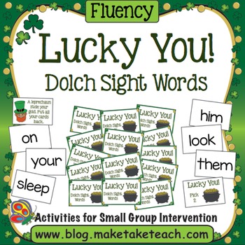 1  LUCKY  3 LISTS reading levels SIGHT DOLCH YOU! words sight TeachersPayTeachers.com WORDS and