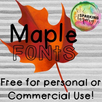 Maple Fonts {free for personal & commercial use}