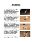 Mars Exploration: The Rover Curiosity Common Core Reading 