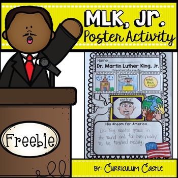 Martin Luther King Jr. Poster Activity FREEBIE!