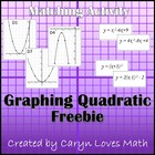 Matching Graphs to Quadratic Equations Activity (Free Version)