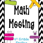 Math Meeting - Headers - Lime and Black and White Chevron