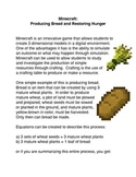 Minecraft: Producing Bread and Restoring Hunger