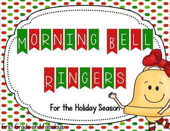 Morning Bell Ringers for the Holiday Season-First Grade and Fabulous