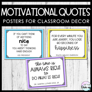 Motivational Quotes for Classroom Decor