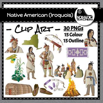 Native Americans - Iroquois Clip Art - 30 PNGS