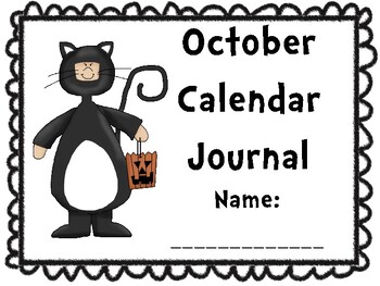 October Calendar Journal (integrates math and literacy!)