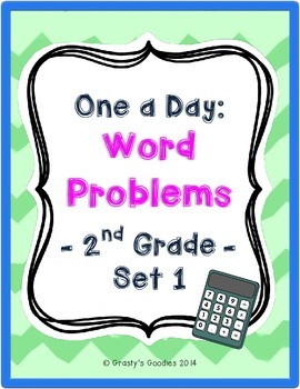 One a Day: Word Problems for 2nd Grade (Set 1 - Common Core)
