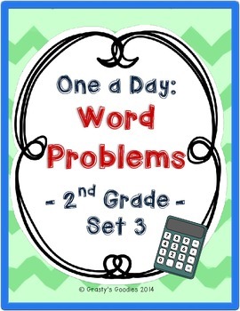 One a Day: Word Problems for 2nd Grade (Set 3 - Common Core)